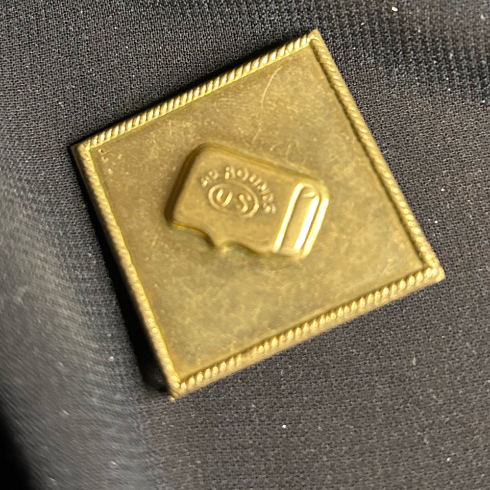 VTG Brass Military Marksman Merit badge. GUC